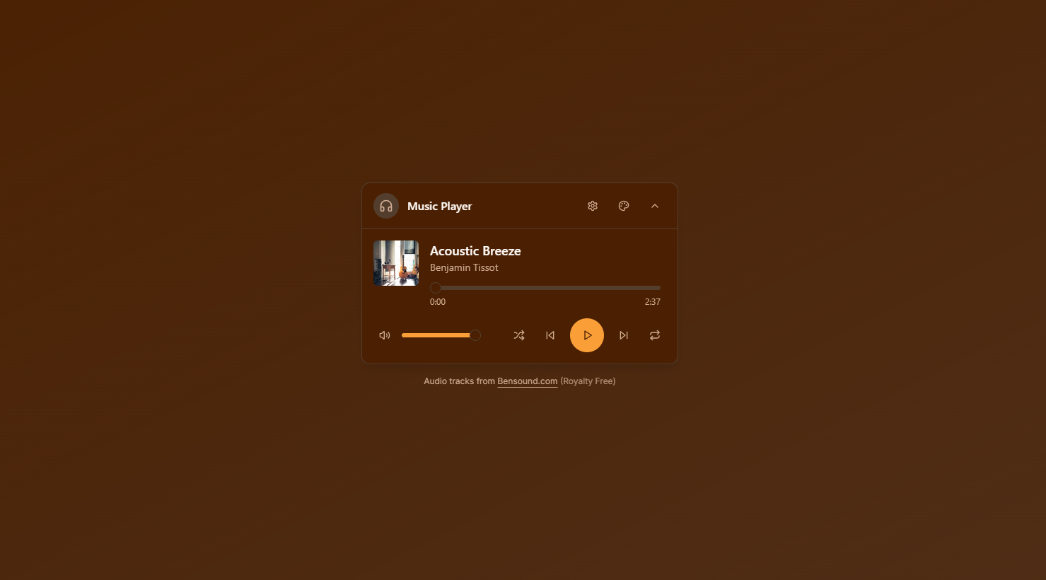 A Simple Music Player